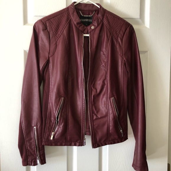 Express Jackets & Coats | Express Faux Leather Jacket | Poshmark
